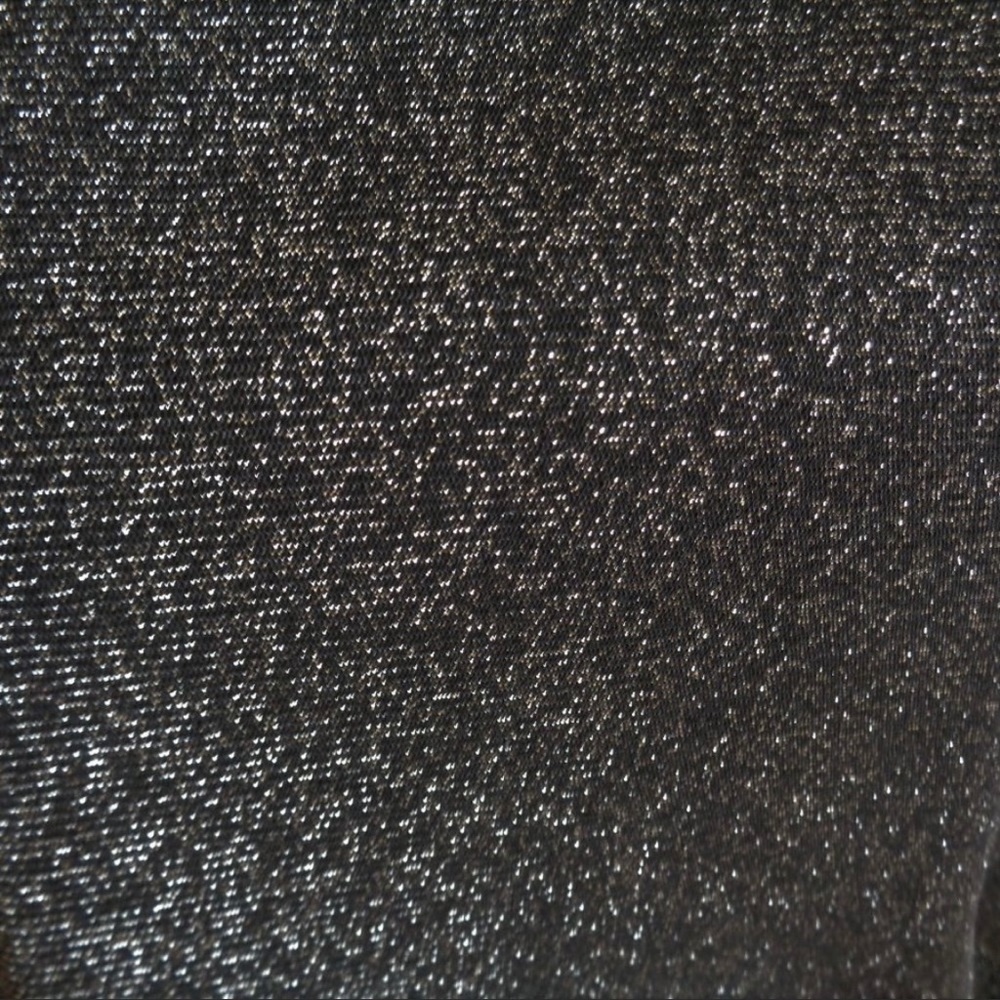 Victoria's Secret New Black & Silver Transperant Stretchy Shimmer Top XS/S - Picture 6 of 9